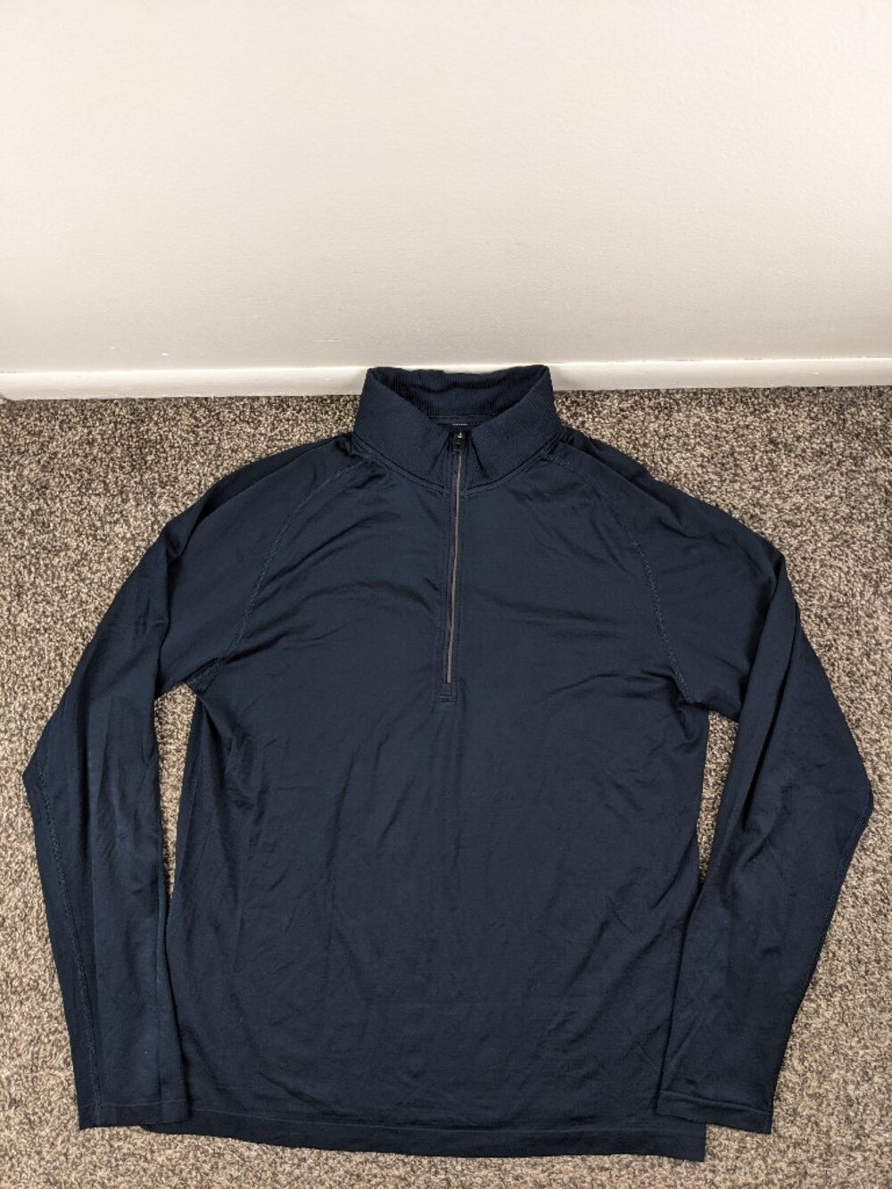 Lululemon Shirt Metal Vent Tech L/S 1/2 Zip Jacket Club Blue Mens Large